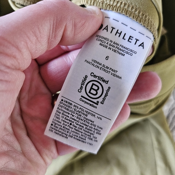EUC Athleta Vienna Slim Pant Tapestry Gold Mustard - Picture 11 of 15